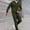 Army Green, variant on Mens Matching Sweat Set 2 Piece Casual Sports Long Sleeve Full Zip up Hoodie Sweatpants Set Men Jogging Suits Sets