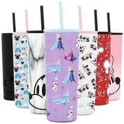 Simple Modern Disney 24oz Classic Tumbler with Straw Lid & Flip Lid - Travel Mug Gift Vacuum Insulated Coffee Beer Pint Cup - 18/8 Stainless Steel Water Bottle Disney