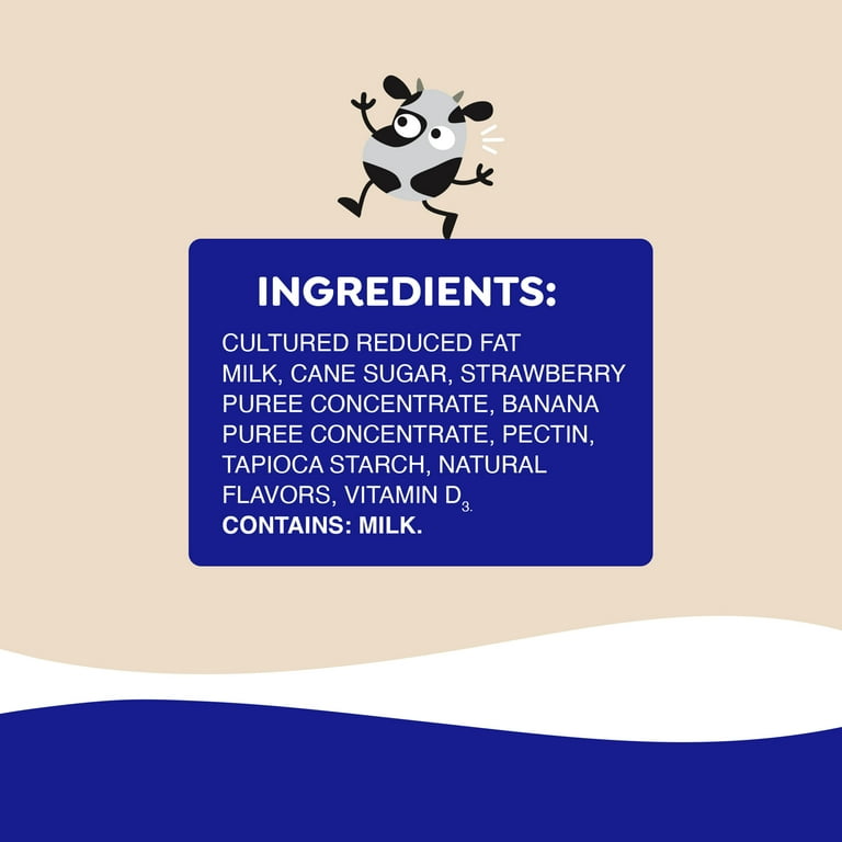 GoGo squeeZ yogurtZ Strawberry Banana Snack Pouches, 3 oz, Lowfat