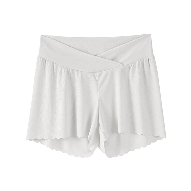 FAIWAD Maternity Crossover Shorts Soft Stretchy Full Coverage Breathable Boyshorts for Under Dresses