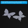 thumbnail image 4 of Unique Bargains Organza Butterfly Ornament, 20 Pack Fabric Butterflies Bows Butterfly Decoration Appliques, Violet Blue, 4 of 6