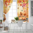 thumbnail image 5 of Fsddascl Orange Pumpkin Fall Blackout Curtains for Bedroom/Living Room, Thermal Insulated Kitchen Curtains, Thanksgiving Maple Eucalyptus Autumn Grommet Darkening Window Treatment Drapes 42"x84"x2, 5 of 6