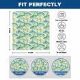 thumbnail image 6 of Summer Oceans Fish Chair Covers Set of 6 Country Sea Watercolor Yellow Lemon Leaf Chair Back Covers Stretch Removable Washable Slipcovers Protector for Dining Room Kitchen Party Decor, 6 of 9