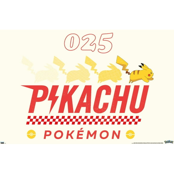 Pokémon - Pikachu Nostalgia Wall Poster, 22.375" x 34"