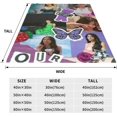 Olivia Girl Rodrigo Throw Blanket Drivers License Music Sour Album 3D