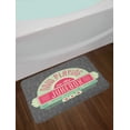 thumbnail image 2 of Jukebox Bath Mat, Charcoal Grey Backdrop with 50s Inspired Radio Music Box Image, Non-Slip Plush Mat Bathroom Kitchen Laundry Room Decor, 29.5 X 17.5 Inches, Mint Green Hot Pink and White, Ambesonne, 2 of 2