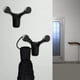 thumbnail image 4 of 2 ganchos de pared para montaje en pared. Incluye tornillos. Soportes resistentes a la humedad. Negro, 4 of 9