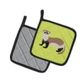 thumbnail image 2 of Carolines Treasures BB7704PTHD Paire de Porte-Pots Vert Furet, 2 of 3