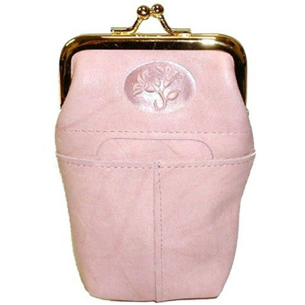 Buxton Women S Leather Cigarette Case With Lighter Pocket Light Pink Walmart Com Walmart Com