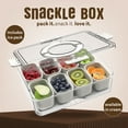 thumbnail image 6 of COOK WITH COLOR Snack Container with Ice Pack, Food Storage Containers, Meal Prep Containers, Cream, 6 of 9