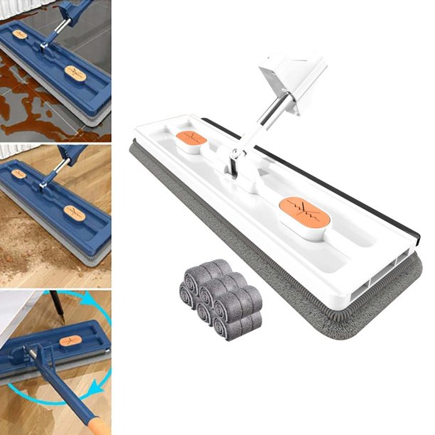 Fregona Plana Grande Manos Fregona Absorbente Para El Hogar Una Fregona Limpia Suelos De Madera Herramienta De Fregado Perezosa Viene Con Seis Fregonas