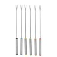 thumbnail image 1 of Set of 6 Stainless Steel Fondue Forks for Chocolate, Cheese, Dessert, Kitchen Utensils, 1 of 4