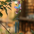 thumbnail image 4 of Small Metal Wind Chimes,Wind Chimes for Outside Unique,Wind Chimes for Outside Deep Tone,Wind Chimes Outdoor Clearances,Butterflies Aluminum Tube Windchime with S Hook,Garden Decor, Housewarming Gift, 4 of 6