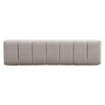 thumbnail image 6 of 64" Upholstered Dining Bench - Light Gray Velvet Ottoman with Wood Legs, 300 lbs Weight Capacity, Entryway, Bedroom, or Living Room Bench, No Assembly Required, 6 of 9