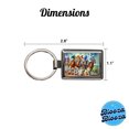 thumbnail image 3 of Horse Racing Track Metal Rectangle Keychain, 3 of 7