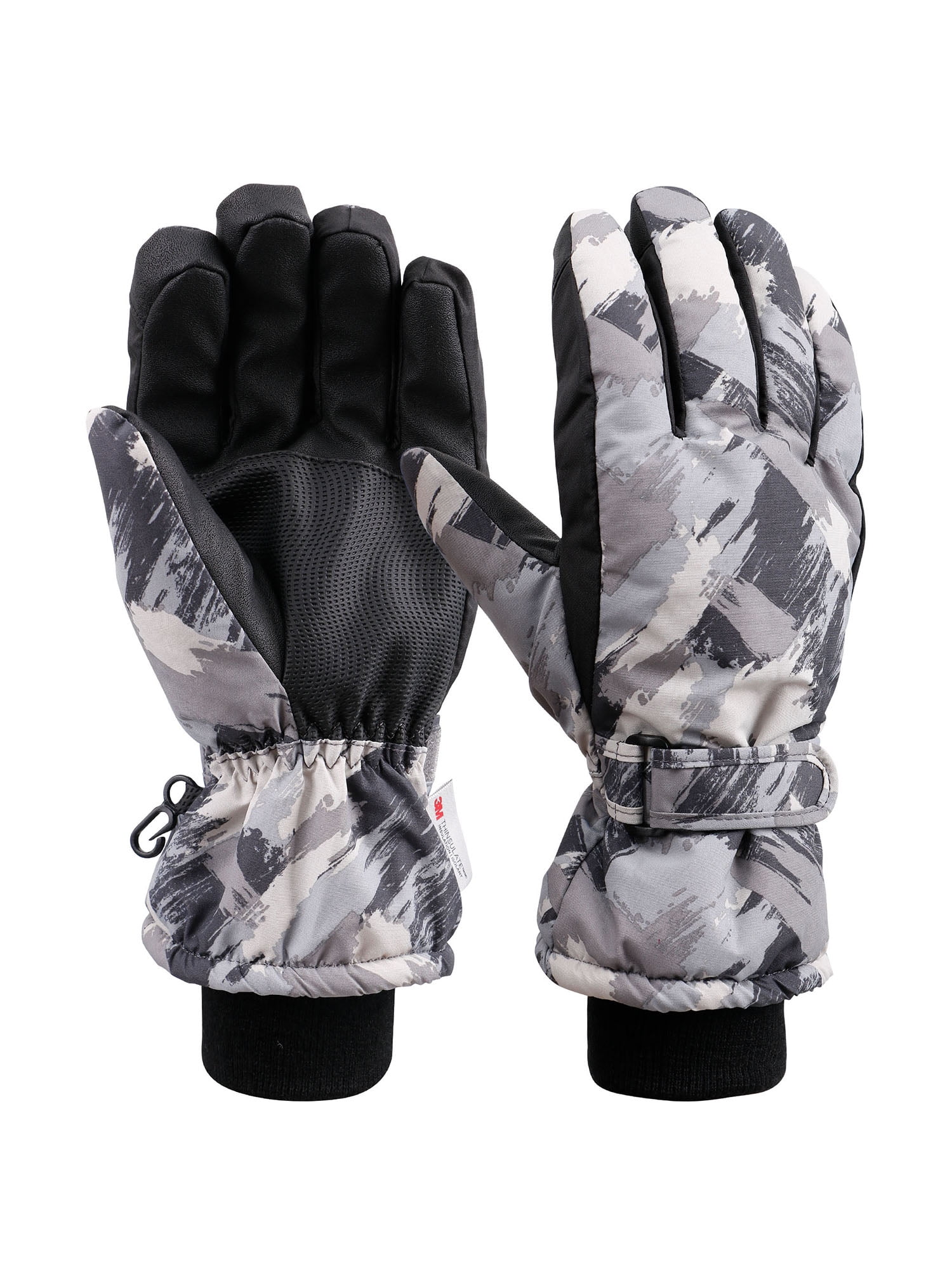 Snow Gloves Womens Waterproof Touchscreen Thinsulate Lined Ski Gloves