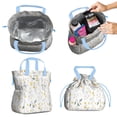 thumbnail image 2 of Pioneer Flower Floral Print Pattern Drawstring Lunch Bag Women - Drawstring Lunch Bag Insulated for Work Office - Stain-Resistant Large Lunchbags for Women with Multi-Pockets, 2 of 6
