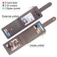 thumbnail image 4 of Badiya RFID Card Holder Wallet for Women Slim Wallets Bifold Women Multi Card Case Zipper Coin Purse, 4 of 9