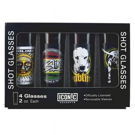 Iconic Sublime 4-Piece Shot Glass Set