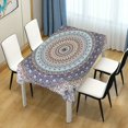 thumbnail image 7 of GZHJMY Rectangle Tablecloth Vintage Tribal Ethnic Colorful Boho Mandala Flower Table Cloth Polyester Washable Square Round Table Cover for Picnic Dinner Party 54x72 Inch Home Decor, 7 of 7