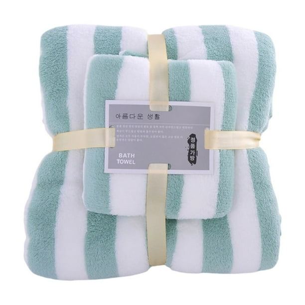 Yhmxh Decoración del baño Toallas de baño absorbentes de terciopelo para adultos, juego de toallas de baño suaves y cómodas, juego de toallas de baño suaves y muy absorbentes.