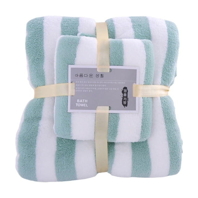 Yhmxh Decoración del baño Toallas de baño absorbentes de terciopelo para adultos, juego de toallas de baño suaves y cómodas, juego de toallas de baño suaves y muy absorbentes.