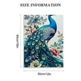 thumbnail image 2 of ONETECH White And Blue Floral Peacock Canvas Wall Art Aesthetic Peacocks Lovers Picture Wall Decor Peacock Prints Modern Artwork for Home Living Room Bedroom Bathroom, 2 of 5
