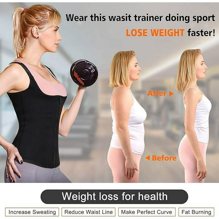 Corset Waist Trainer for Women Lower Belly Fat Sweat Waist Trimmer Workout Body  Shaper : : Clothing, Shoes & Accessories
