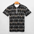thumbnail image 3 of Arrow Chevron Symbol Black Arrows Men Zipper T-shirt Summer Casual Short Sleeve T-shirt Top, 3 of 7