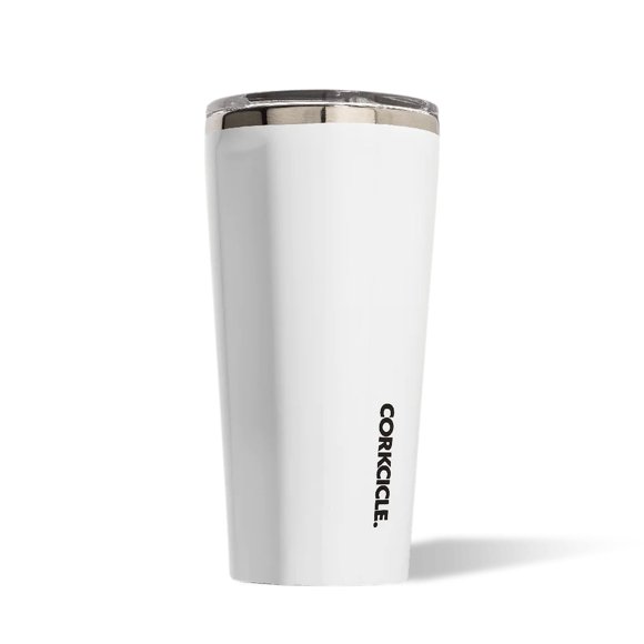 Vaso aislante Bottle Corkcicle, acero inoxidable, 470 ml, blanco