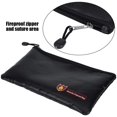 thumbnail image 3 of Document Bag Briefcase Fire-Resistant Waterproof Fireproof Zipper A4 Portable for Home Office Use Passport Money, 3 of 3