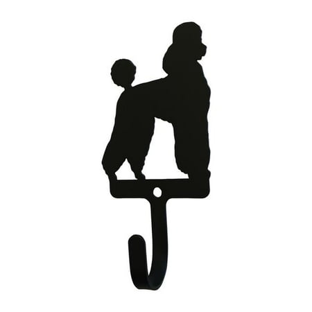 

Village Wrought Iron WH-239-S Poodle Wall Hook Small