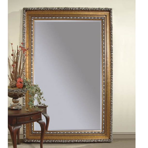 Bassett Old World Amadeus Rectangular Leaner Mirror In Gold Leaf Com Amadeus Rectangular Leaner Mirror, Bassett Mirror Antique Gold Leaf Floor