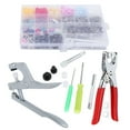 thumbnail image 4 of Snap Fasteners Tool, Sturdy Snap Buttons, Equipped With A Clear Storage Box Sewing Tool Not Easy To Rust And Deform, for Shirts Tights, 4 of 7