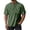 03# Army Green, variant on Tshirts Shirts for Men Muscle Fit Casual Henley Button Shirts Distressed Washed Short Sleeve V Neck Tops Vintage Retro Running Tee with Pocket CoffeeM