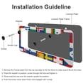 thumbnail image 4 of License Plate Cover Flags of Europe Funny License Plates 2 Pieces Europe Country Flags Quality Aluminum License Plate Frame Car Accessories US Canada Standard, 4 of 6