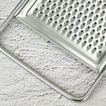 thumbnail image 4 of Stainless Steel Handheld Cheese Grater - Flat Coarse Grater with Handle Kitchen for Vegetables, Potato, Carrot, Butter and Cheese, 4 of 7