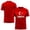 Deep Red, variant on USA Soccer Jersey for Men Breathable Short Sleeve Crew Neck Soccer Cup Jerses T-Shirts for Fans White XL