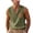 Green, variant on Lmueinov Mens Linen Henley Tank Top, Sleeveless Summer Beach Shirts Cotton Linen Vest, Lightweight Relaxed Fit, S-2XL