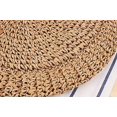thumbnail image 4 of sac (marron)de Plage Fait La Main En Paille Circulaire Creuse De Grande Capacit, Tendance Pour Femme, Sac De Plage Tiss L'paule, 4 of 5