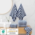 thumbnail image 4 of Jessy Home 6 Piece Navy Blue Bath Towel Set for Bathroom-2 Bath Towels,2 Hand Towels,2 Washcloths Soft and Plush Highly Absorbent Towel for Hotel & Spa, 4 of 7