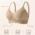 thumbnail image 5 of Lace Seamless Everyday Bras for Women, No Underwire Full Cup Brassiere, Comfortable Unlined Wirefree Bra, 5 of 7