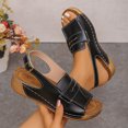 thumbnail image 6 of Willtoo Orthopedic Wedge Sandals for Women 2026 Dressy Footwear with Buckle Ankle Strap Slingback Comfortable Peep Toe Walking Summer Casual Sandals, 6 of 7