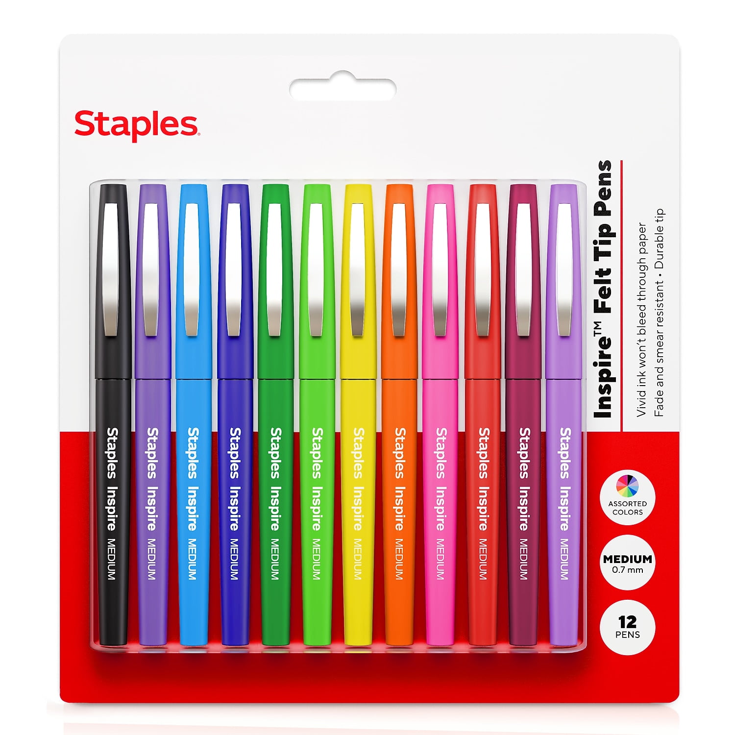 Paper Mate Point Guard Flair Needle Tip Stick Pen Purple Ink 0.7mm