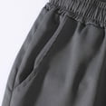 thumbnail image 6 of Besolor Mens Workout Shorts Elastic Waist Drawstring Wide Leg Casual Loose Athletic Running Short Pants with Pockets(X-Large,Gray), 6 of 7