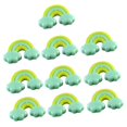 thumbnail image 3 of 10pcs Rainbow Bonsai DIY Craft Fairy Garden Terrario Maceta Decoración tres Verde DYNWAVEMX Ornamento en miniatura de la casa de muñecas, 3 of 8