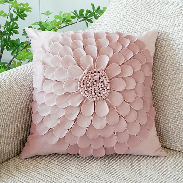 Fundas De Cojín Decorativas Con Bordado Floral De Rosas Para Sofá, Dormitorio O Sala De Estar. Funda De Cojín Cuadrada.