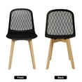 thumbnail image 4 of Mid Century Modern PP dining chair with Wooden Legs , kitchen & Dining Room Chairs Assemble Easily, kitchen chairs for Kitchen Dining Room & Living Room., 4 of 7