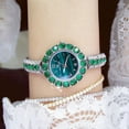 thumbnail image 4 of BS New Watch Women's Simple Elegant Ins Style Mild Luxury Retro Malachite Texture Small Green Watch, 4 of 7