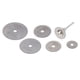 thumbnail image 5 of Juego de 8 hojas de sierra circular HSS, minidiscos de corte para metales finos, plásticos, madera y aleación, 5 of 12